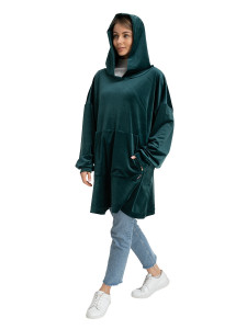 Blanket Hoodie Travel Emerald