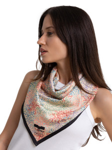 Платок silk 83,5х83,5 Пушкинский музей - Кораллы (японская декоративная бумага конца XIX – начала XX