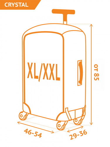 Чехол для чемодана "Crystal Fast Track" XL/XXL (SP310) Чехол для чемодана "Crystal Fast Track" XL/XXL (SP310)