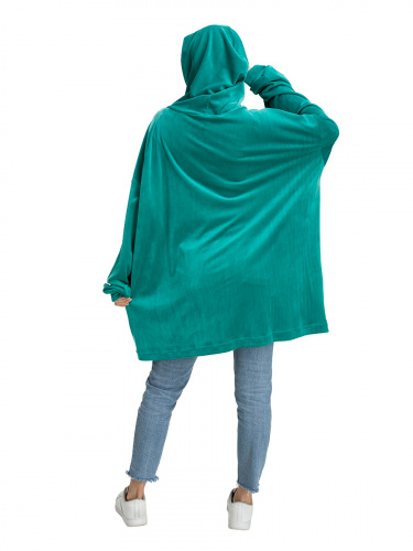Blanket Hoodie Travel Green