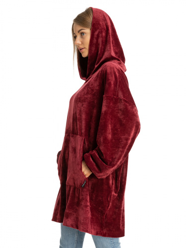Blanket Hoodie Travel Marsala