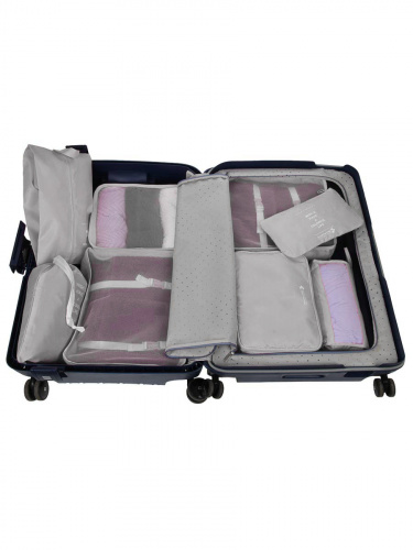 Дорожный набор для чемодана Packing cubes 8 в 1 Grey Дорожный набор для чемодана Packing cubes 8 в 1 Grey