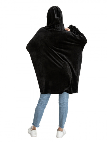Blanket Hoodie Travel Black