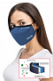 4-х слойная FPP-15 Полумаска RINIDI] Silver Nano Royal Blue