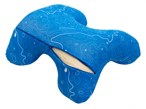 Подушка Nap Pillow синяя с белым