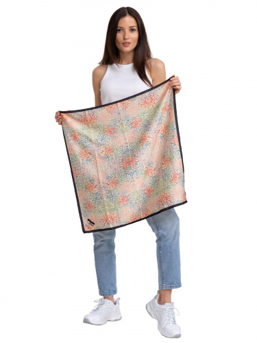 Платок silk 83,5х83,5 Пушкинский музей - Кораллы (японская декоративная бумага конца XIX – начала XX