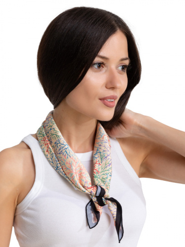 Платок silk 83,5х83,5 Пушкинский музей - Кораллы (японская декоративная бумага конца XIX – начала XX