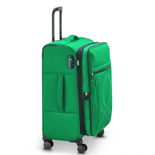 Чемодан 4-х колесный DELSEY DELSEY COLOR BLOCK 28 x 65 x 5 см зеленый