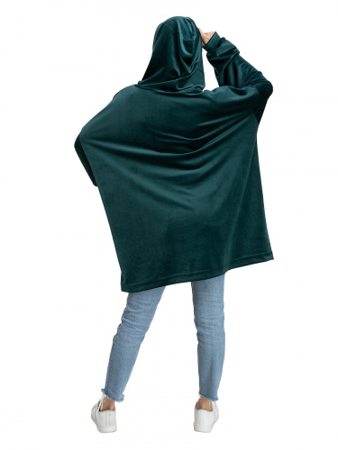 Blanket Hoodie Travel Emerald