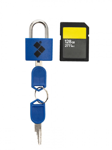 Замок Routemark mini синий